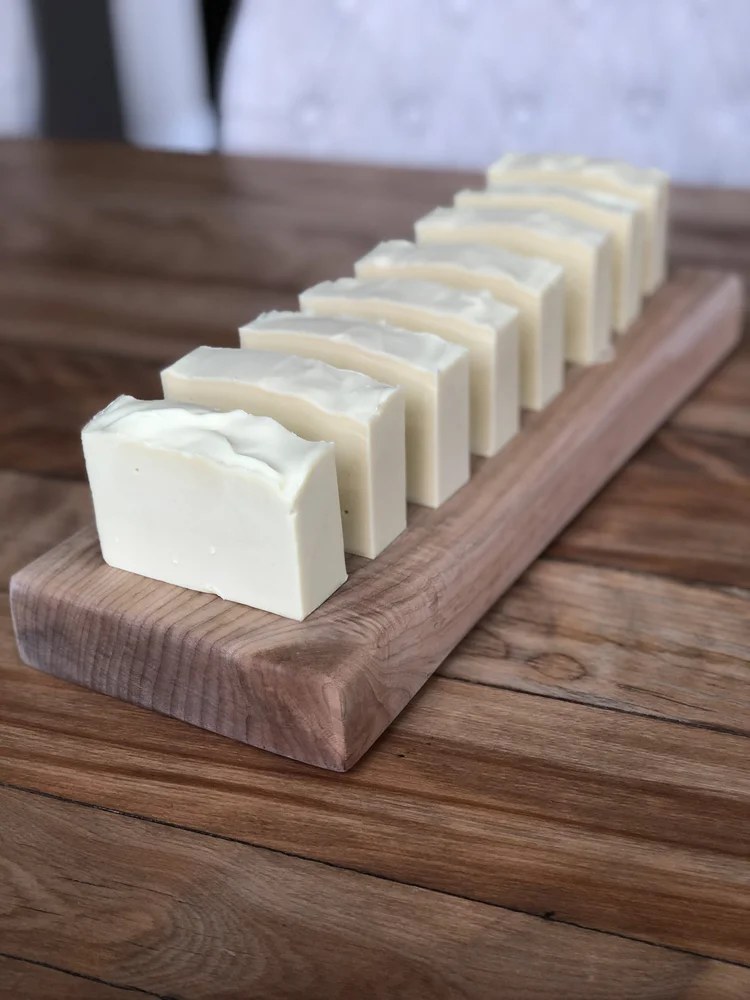 Bars of handmade soap